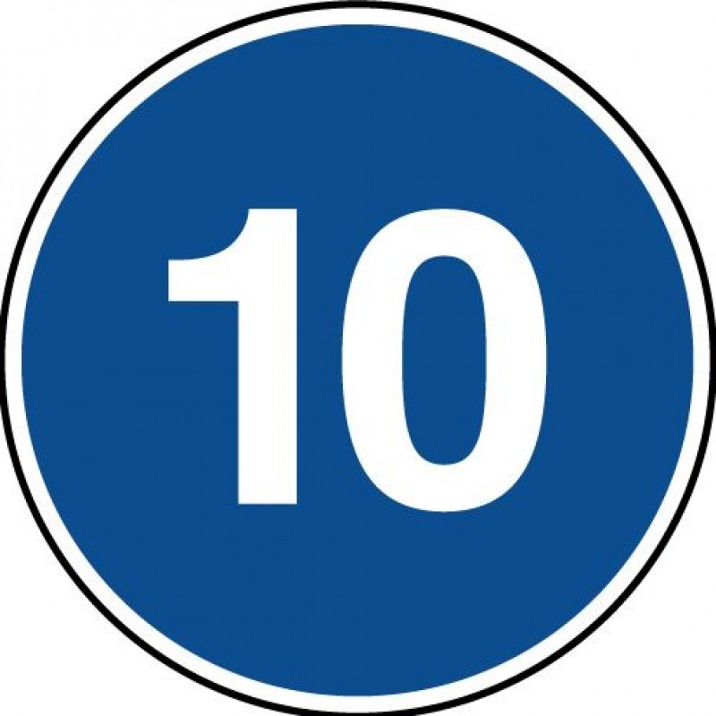 POCHOIR 10 KM/H